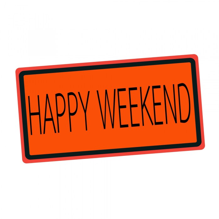 Happy Weekend Black Stamp Text On Orange Free Stock Photo - Public ... Weekend mba programs